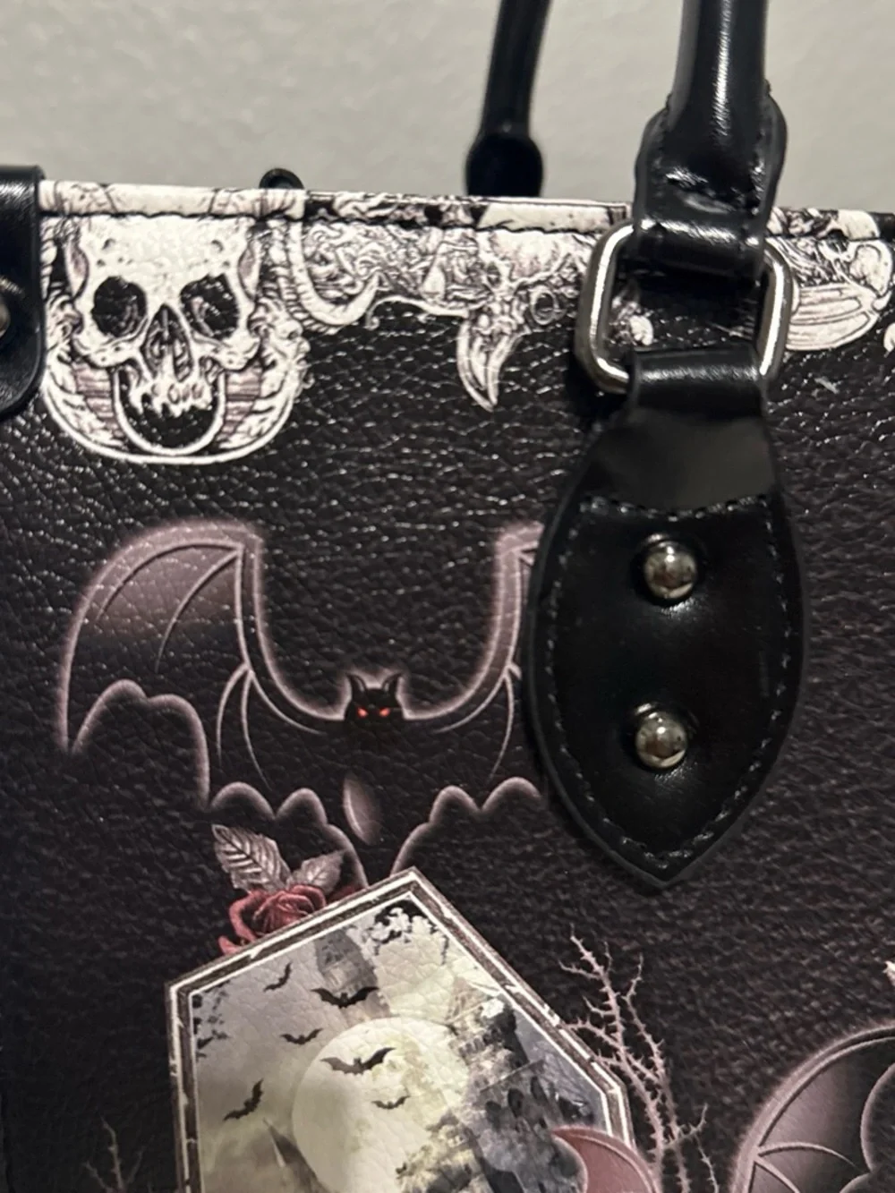 Dracula by Bram Stoker Black Gothic Tote Bag